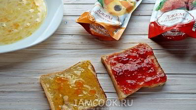 гренки с джемом
