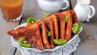 гренки с корицей