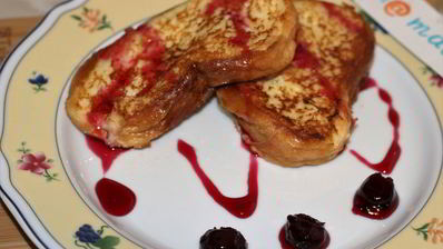 гренки с молоком и яйцом