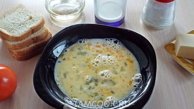 гренки с помидорами и сыром