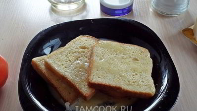 гренки с помидорами и сыром