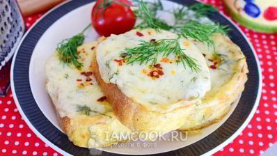 гренки с сыром и чесноком в духовке