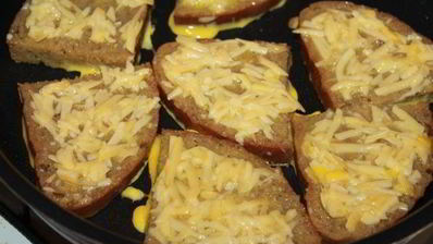 гренки с сыром и чесноком