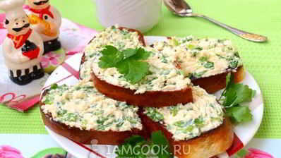 гренки с сыром и луком на сковороде