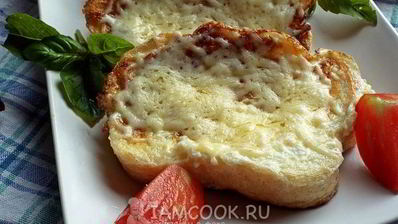 гренки с сыром и яйцом на сковороде