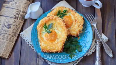 гренки с сыром и яйцом в духовке