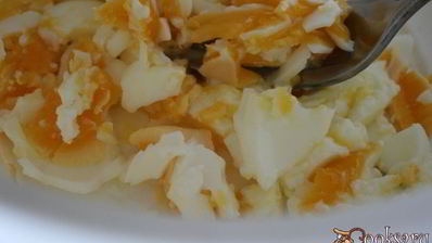 гренки с яичным салатом