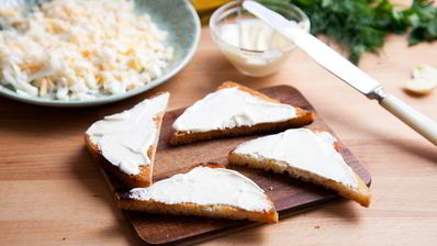 гренки с яйцом