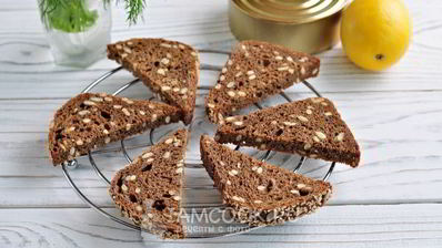 гренки со шпротами