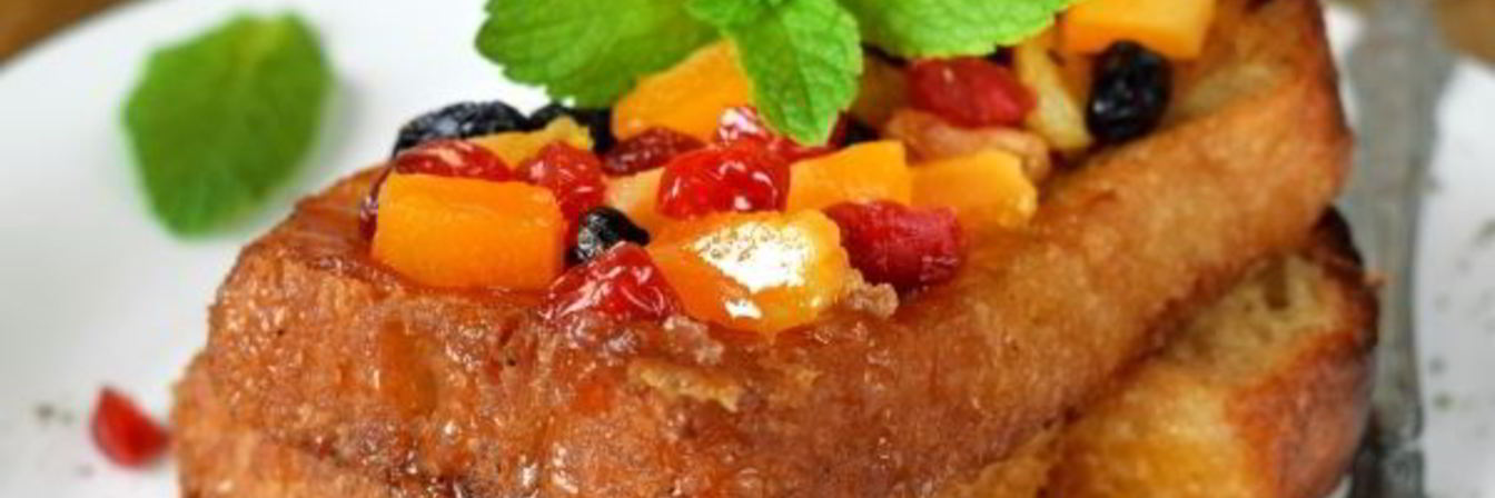 Гренки в жасминовом чае