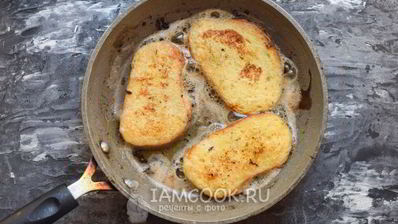 сладкие гренки из батона с молоком и яйцом