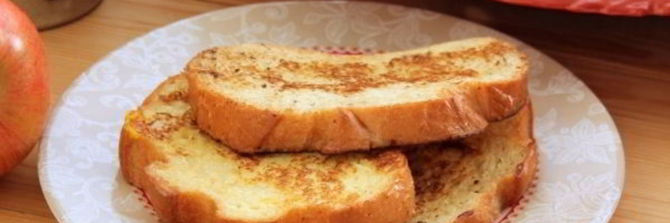 Сладкие гренки из белого хлеба