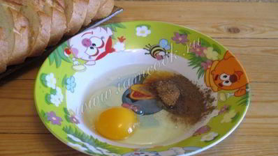 сладкие гренки из белого хлеба
