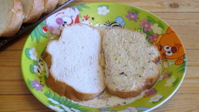 сладкие гренки из белого хлеба