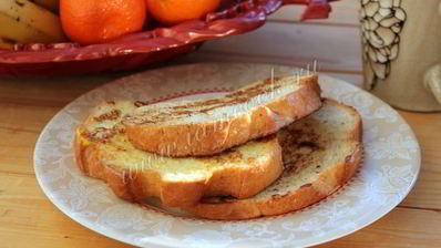 сладкие гренки из белого хлеба