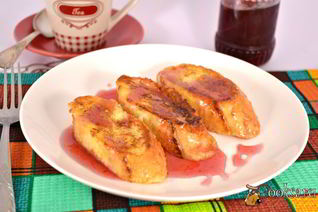 Сладкие гренки на завтрак