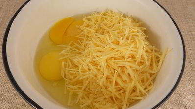 сырные гренки с припеком из шампиньонов