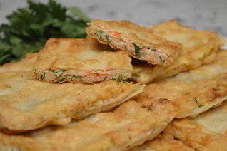 Восточные гренки на тонком лаваше