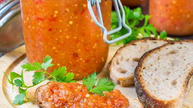 баклажанно-перечная икра