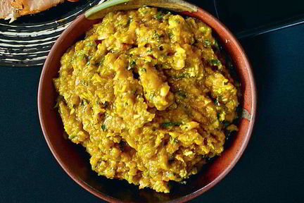 Быстрая кабачковая икра с тыквой и кинзой