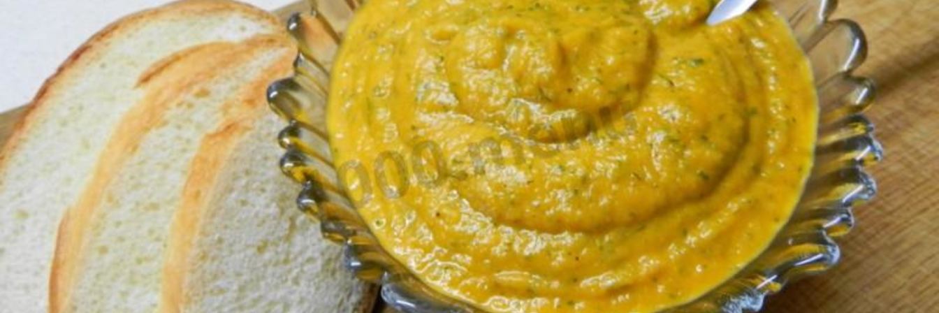 Диетическая кабачковая икра в рукаве