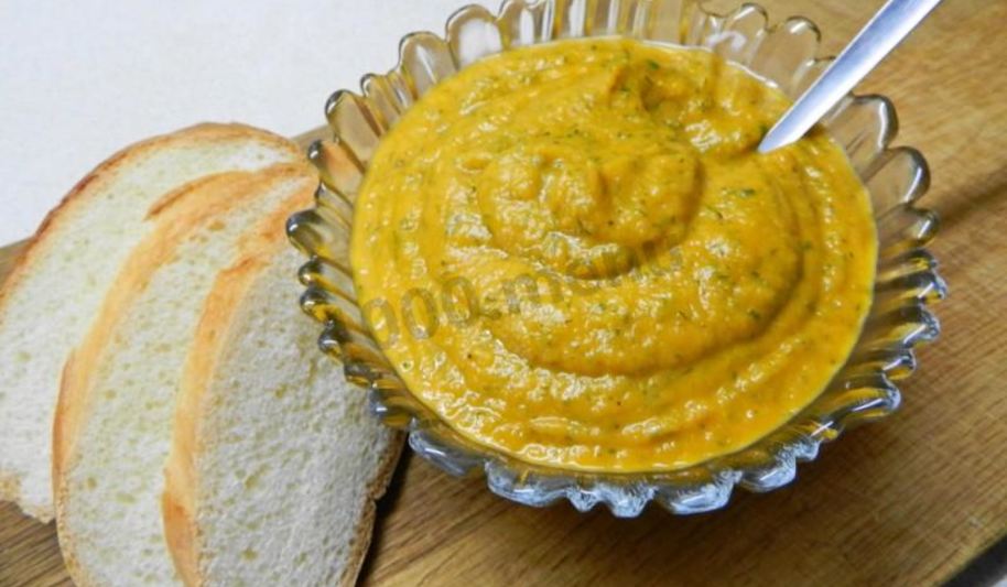 Рецепт диетической кабачковой икры в рукаве