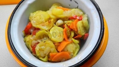 диетическая кабачковая икра в рукаве