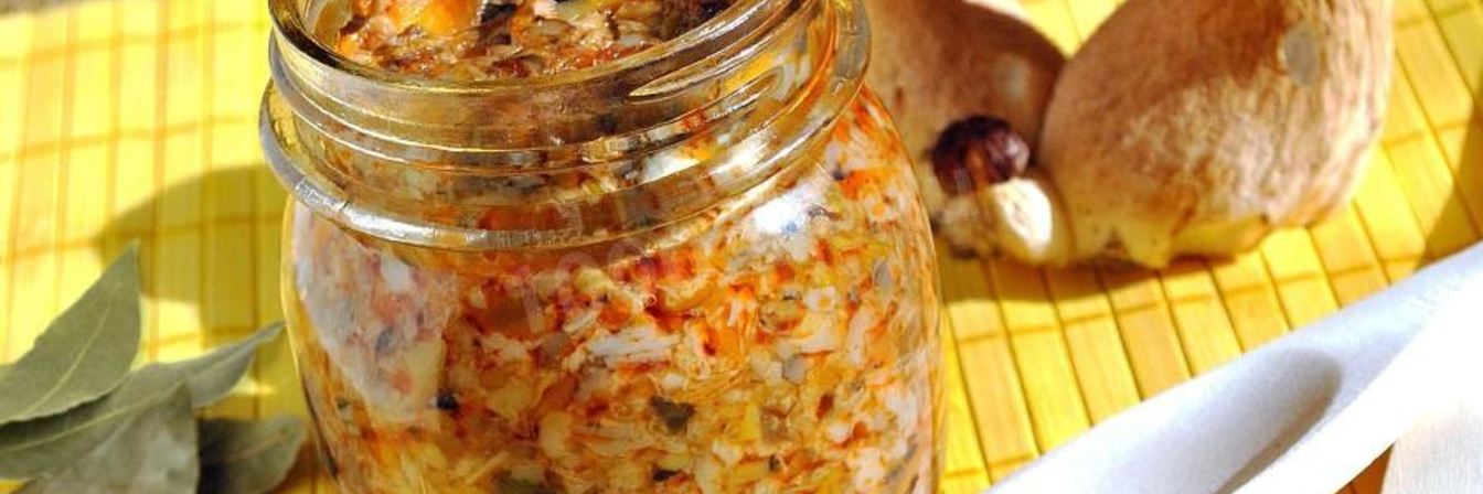 Грибная икра из подберезовиков