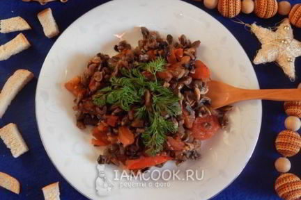 Грибная икра с помидорами