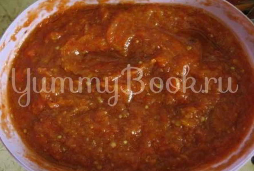 Икра баклажанная с красным перцем