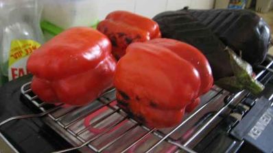 икра баклажанная с красным перцем