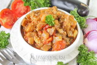 Икра баклажанная жареная