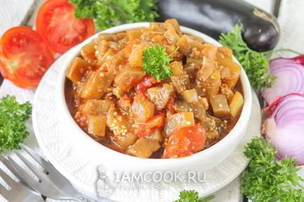 Икра баклажанная жареная