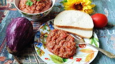 икра из баклажанов и перца по-донецки