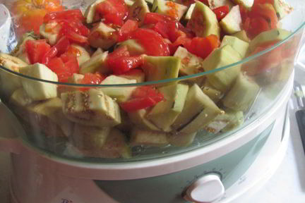 Икра из баклажанов в пароварке