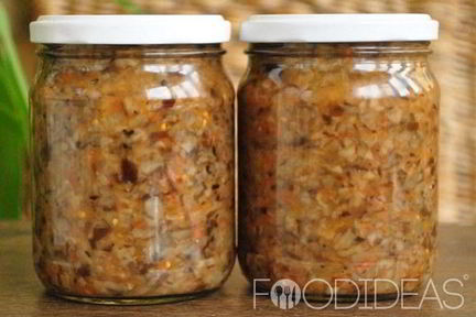 Икра из опят с помидорами