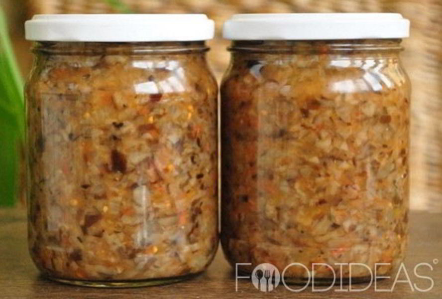 Икра из опят с помидорами