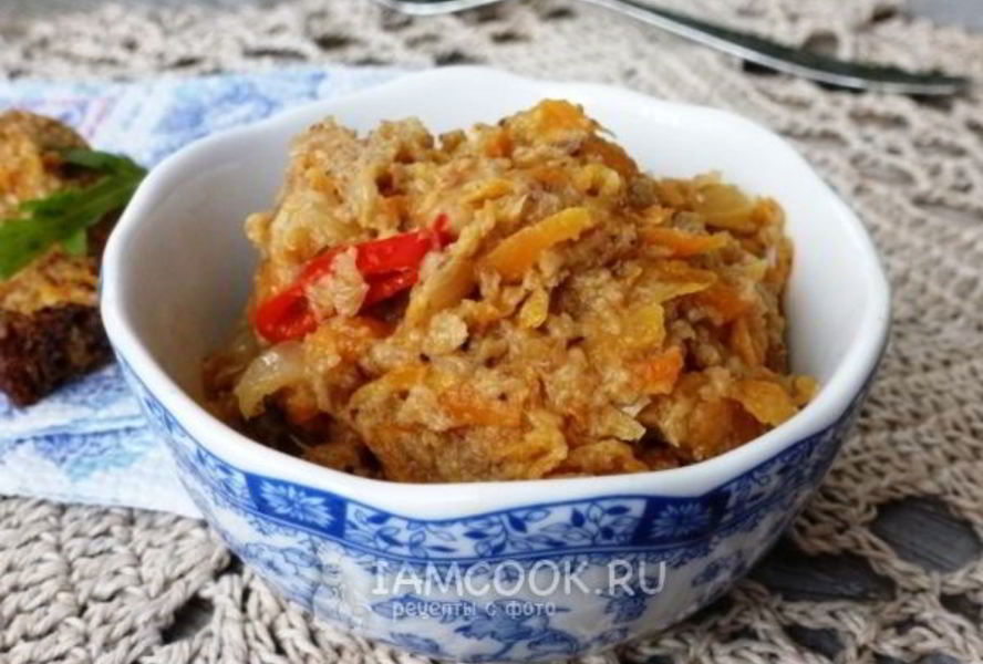 Икра из соленых грибов