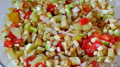 икра овощная в духовке