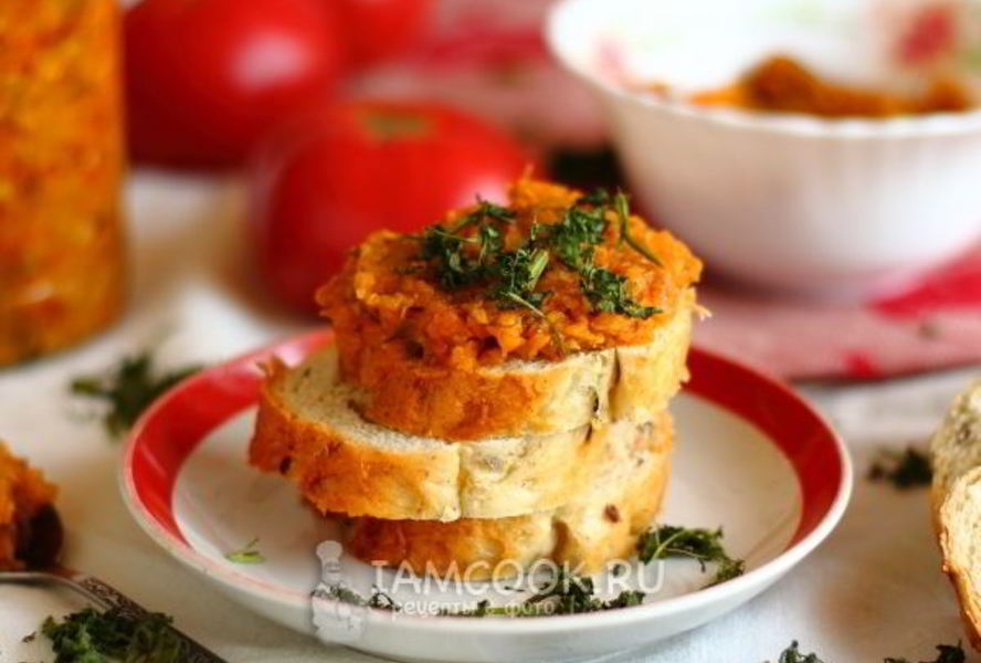 Кабачковая икра без томатной пасты