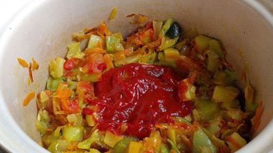 кабачковая икра из замороженных овощей