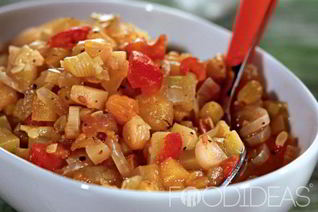 Кабачковая икра кусочками