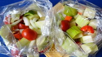 кабачковая икра в рукаве для запекания