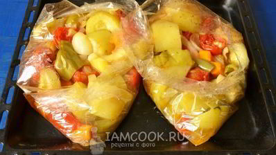 кабачковая икра в рукаве для запекания