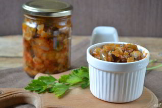 Кабачково-баклажанная икра на зиму