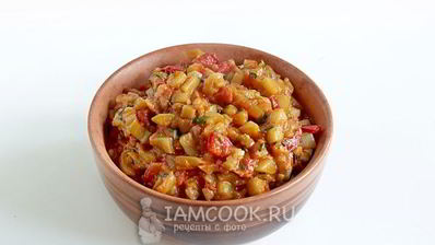 кабачково-баклажанная икра по-восточному