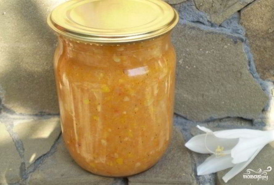 Вкусная кабачковая икра с майонезом на зиму