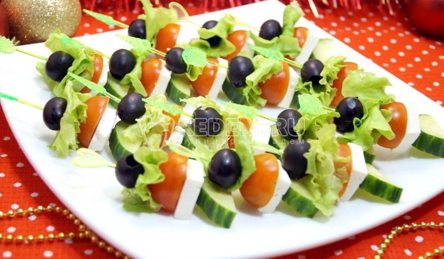 Рецепт канапе греческого