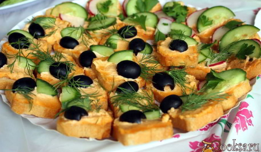 Рецепт канапе морская фантазия