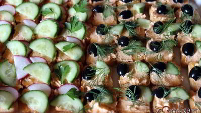 канапе морская фантазия